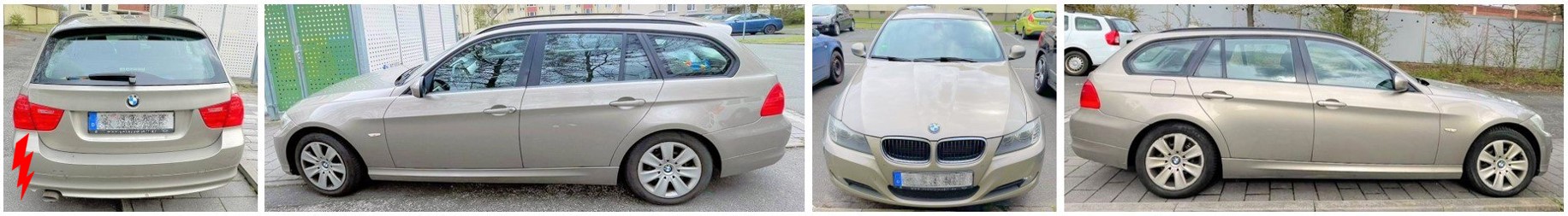 BMW 3er E90 E91 Sonnenblende Sonnenschutz links rechts mit Spiegel